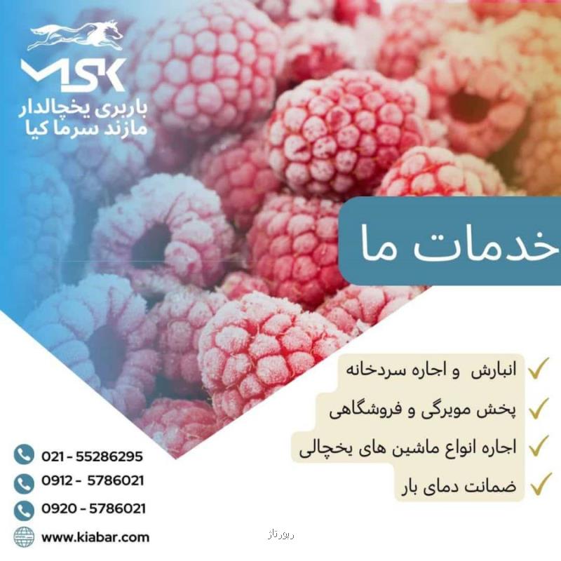 حمل مواد غذایی منجمد