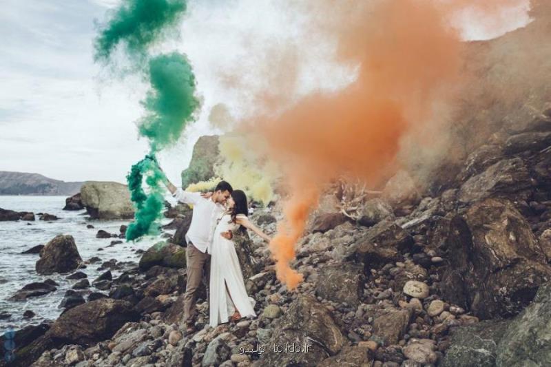 دود رنگی مدل color smoke نورافشانان
